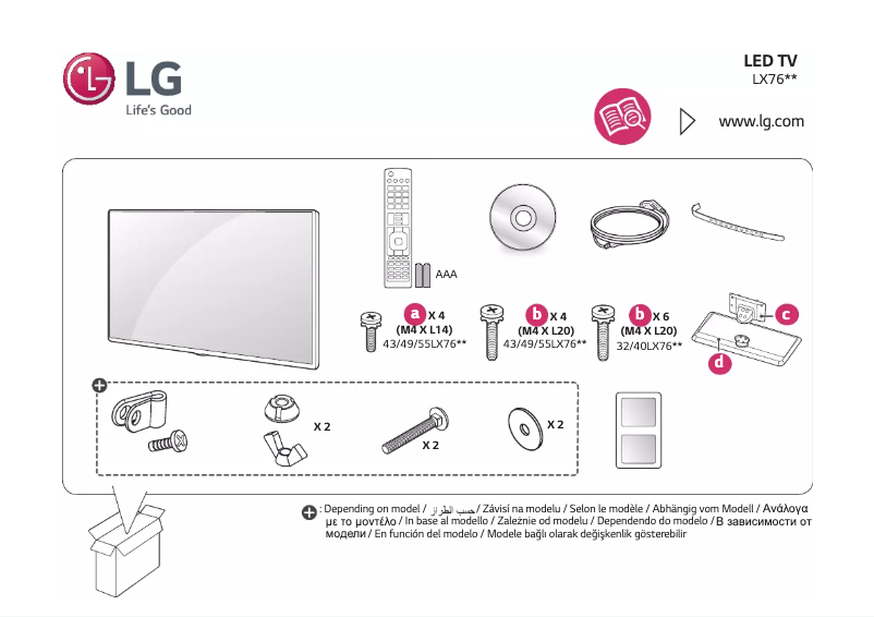 Página nº 1 - Manual de usuario LG 43LX761H