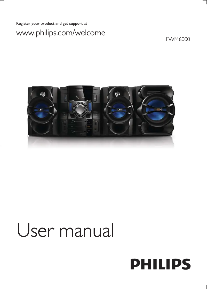 Imagen de la primera página del manual del dispositivo FWM6000X