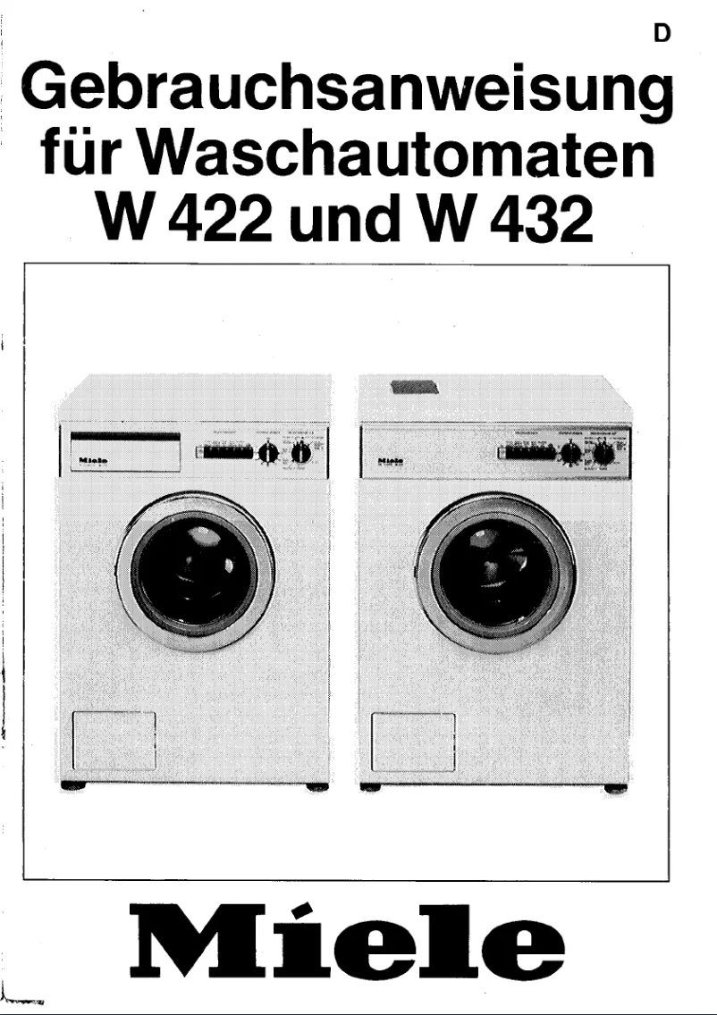 Página 1 del manual Manual de usuario Miele W 422