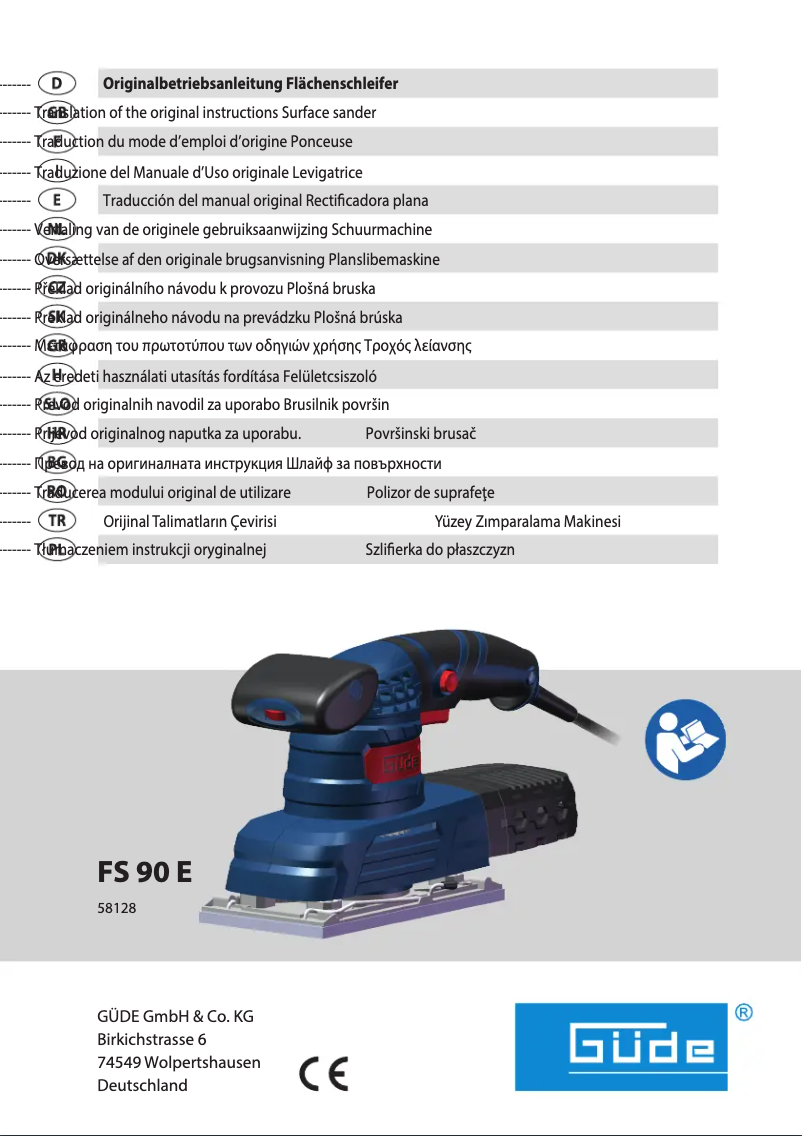Página 1 del manual Manual de usuario Güde FS 90 E