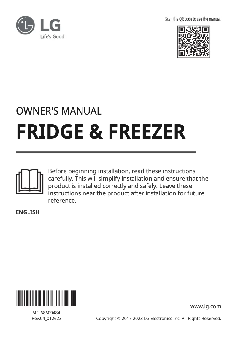 Página nº 1 - Manual de usuario LG GC-F502HMHU