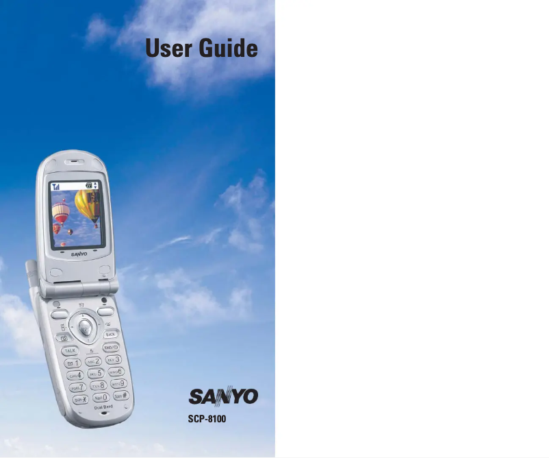 Página nº 1 - Manual de usuario Sanyo SCP-8100