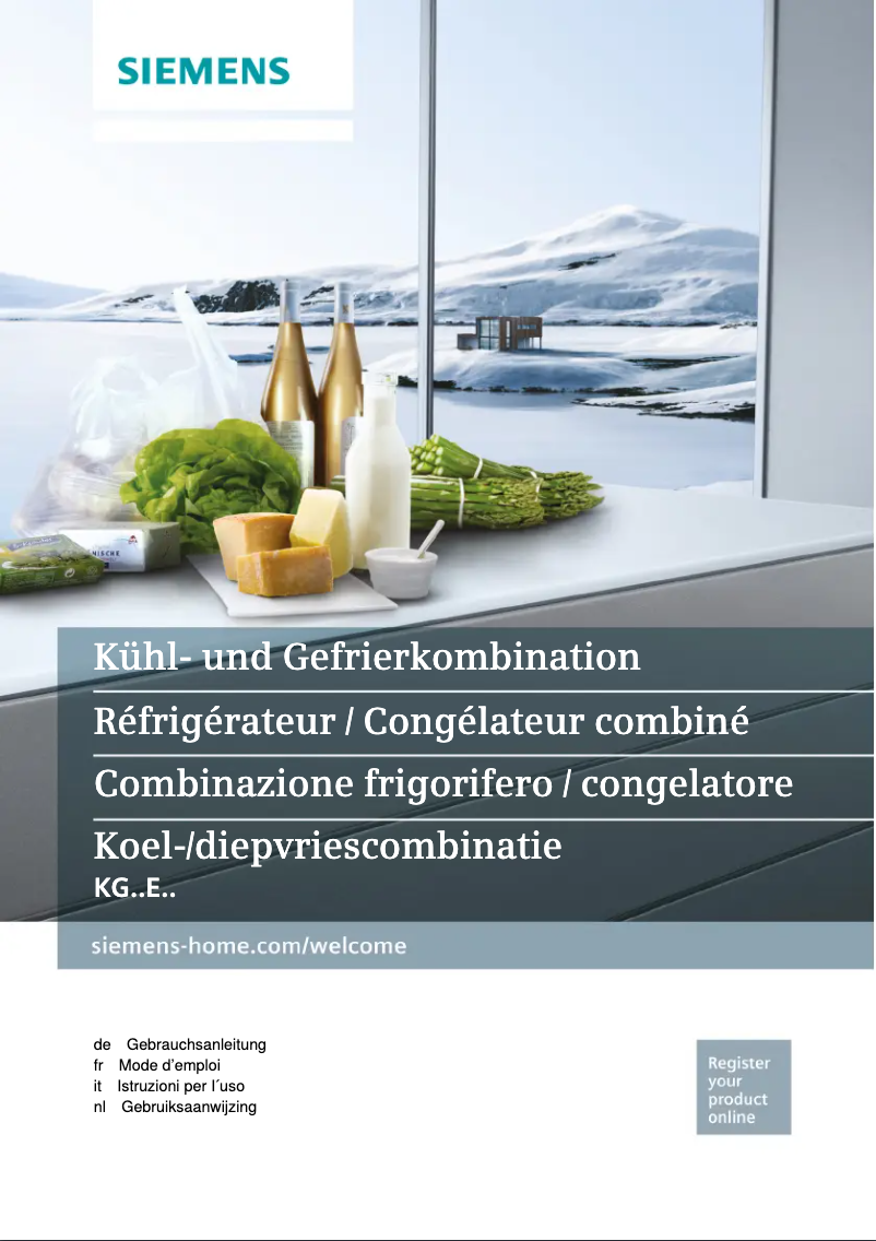 Página nº 1 - Manual de usuario Siemens KG49EBI30