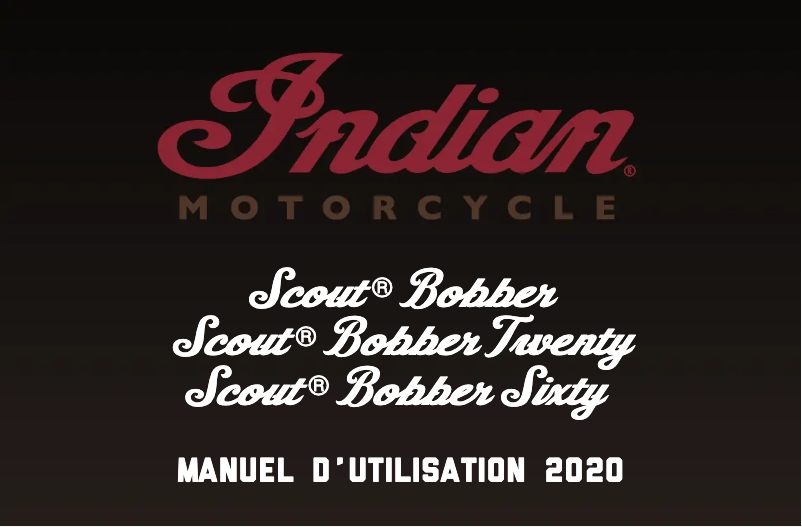 Página 1 del manual Manual de usuario Indian Scout Bobber Sixty (2020)