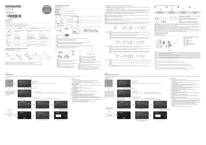 Imagen de la primera página del manual del dispositivo HG43NE590SF