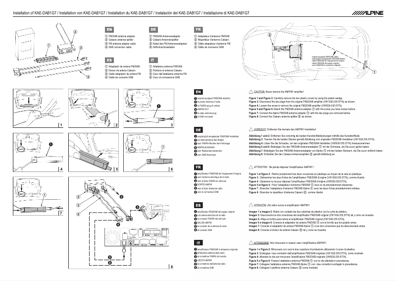 Página 1 del manual Manual de usuario Alpine KAE-DAB1G7