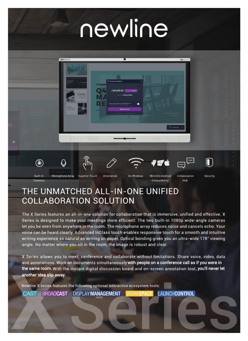 Imagen de la primera página del manual del dispositivo TruTouch X9