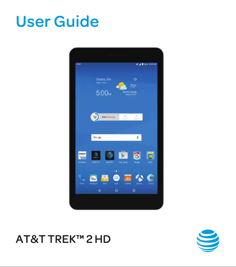 Imagen de la primera página del manual del dispositivo Trek 2