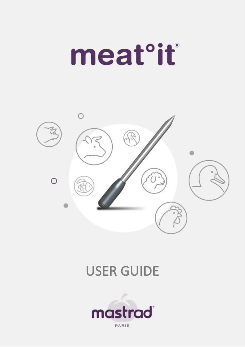 Imagen de la primera página del manual del dispositivo Meat°it