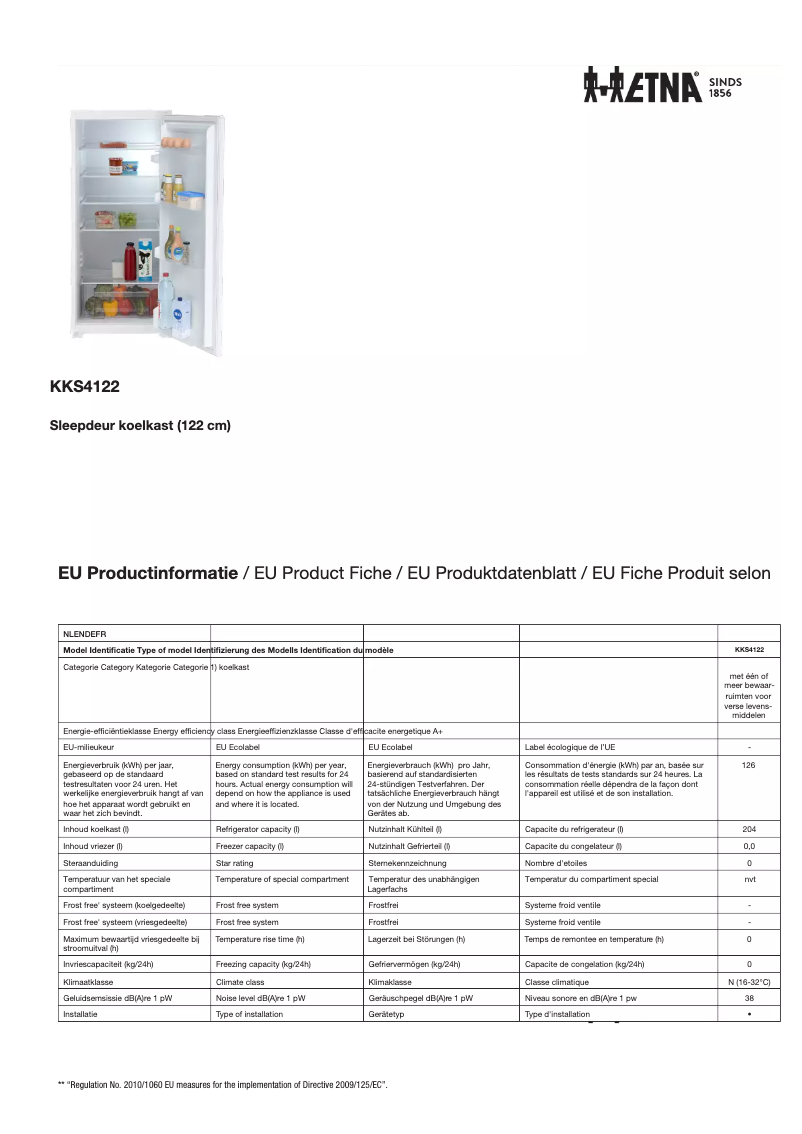 Imagen de la primera página del manual del dispositivo KKS4122