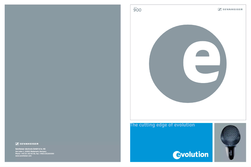Página 1 del manual Folleto Sennheiser e 905
