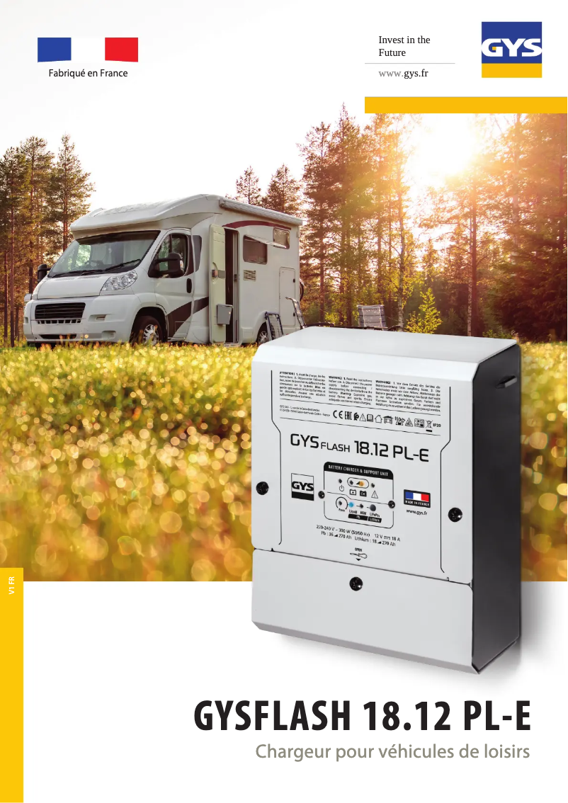 Página 1 del manual Folleto GYS Gysflash 18.12 Pl-E