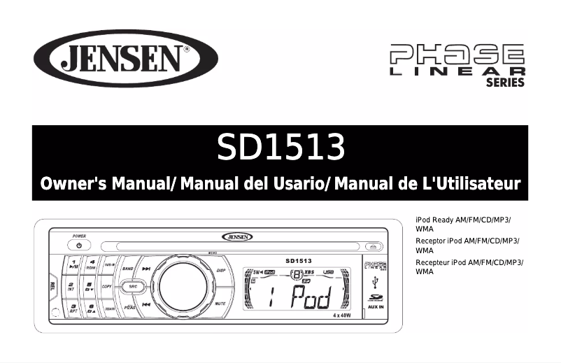 Imagen de la primera página del manual del dispositivo SD1513