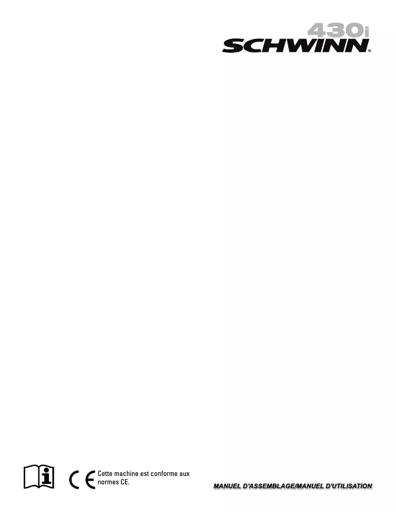 Página 1 del manual Instrucciones / montaje Schwinn 430i