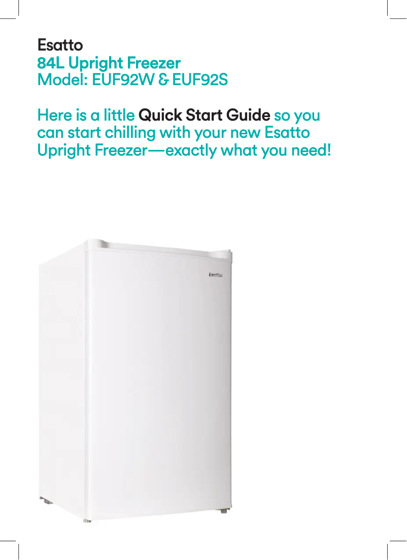 Imagen de la primera página del manual del dispositivo EUF92W