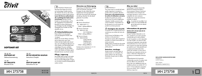 Imagen de la primera página del manual del dispositivo IAN 275758