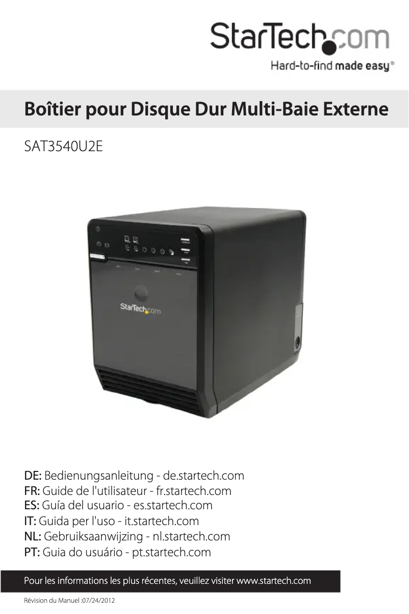 Imagen de la primera página del manual del dispositivo SAT3540U2E