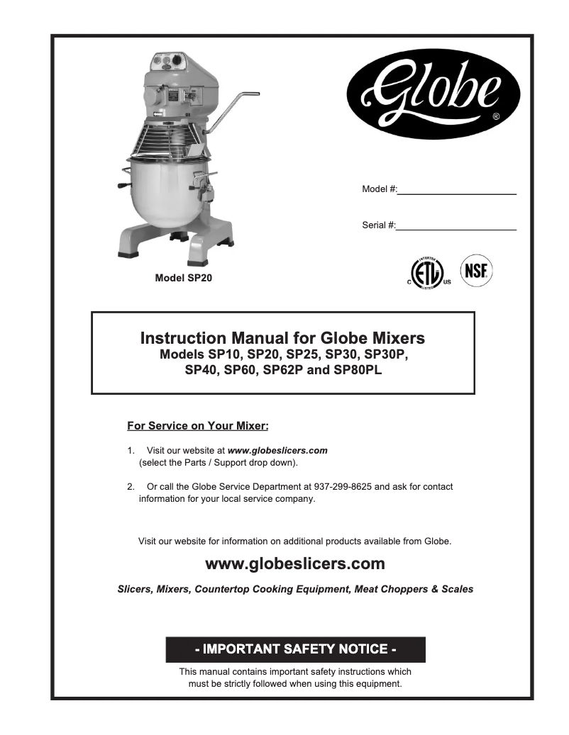 Imagen de la primera página del manual del dispositivo SP10X