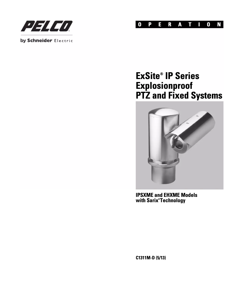 Página 1 del manual Manual de usuario Pelco ExSite EHXME1362X