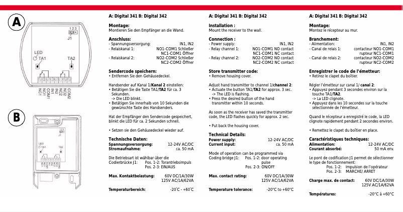 Página nº 1 - Manual de usuario Marantec Digital 341