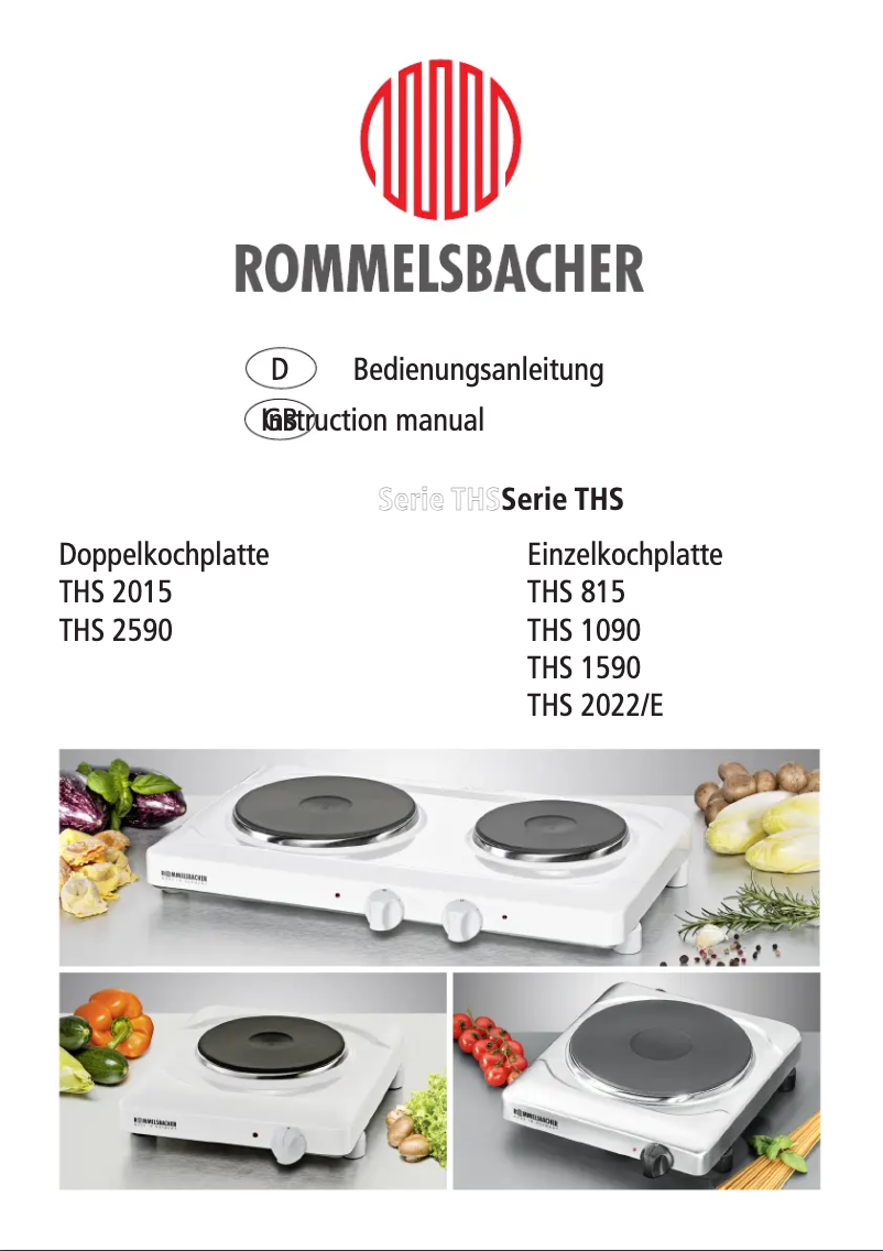 Página nº 1 - Manual de usuario Rommelsbacher THS 815