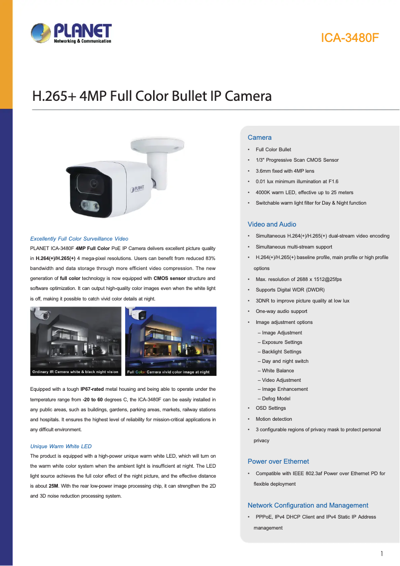 Imagen de la primera página del manual del dispositivo ICA-3480F