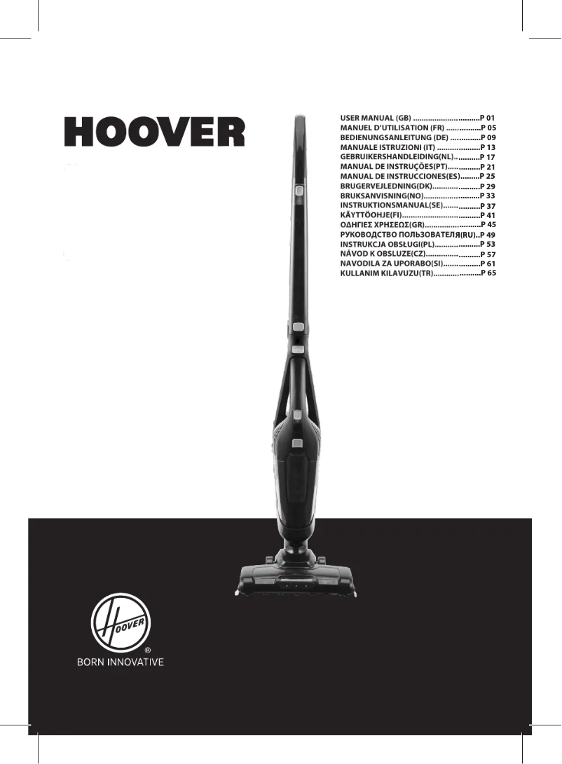 Página 1 del manual Manual de usuario Hoover Freemotion Stick
