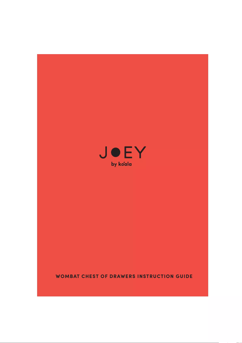 Imagen de la primera página del manual del dispositivo Joey Wombat Chest of Drawers