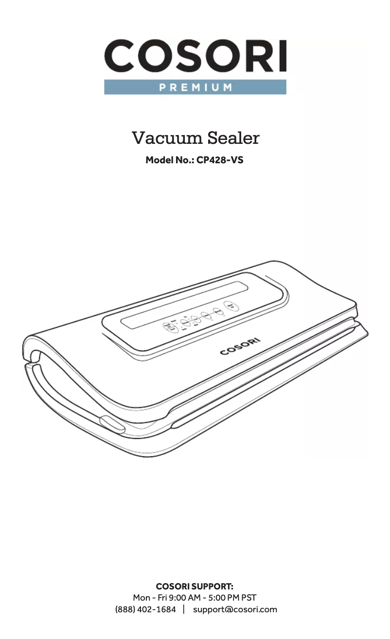 Imagen de la primera página del manual del dispositivo CP428-VS
