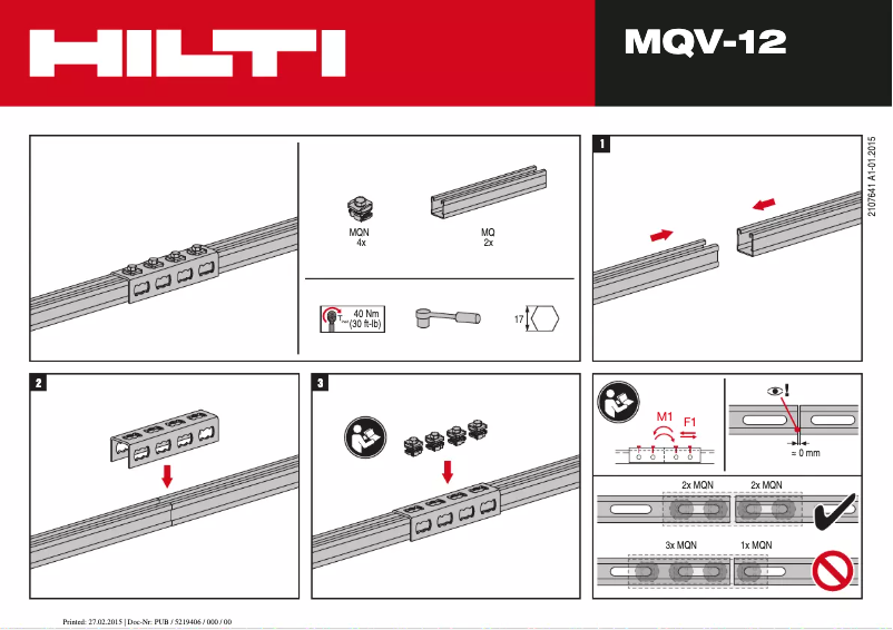 Imagen de la primera página del manual del dispositivo MQV-12