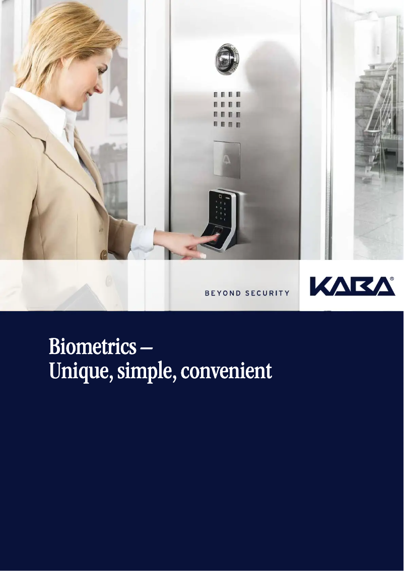 Página 1 del manual Manual de usuario Dormakaba B-web 95 00