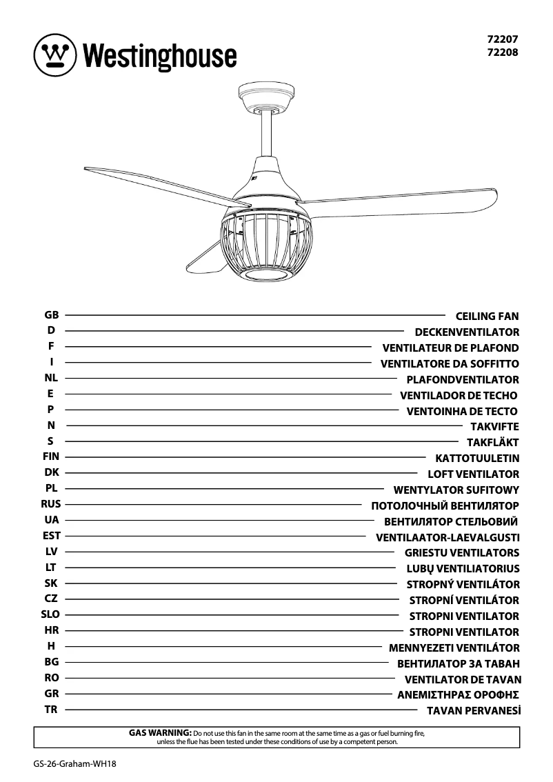 Imagen de la primera página del manual del dispositivo 72208
