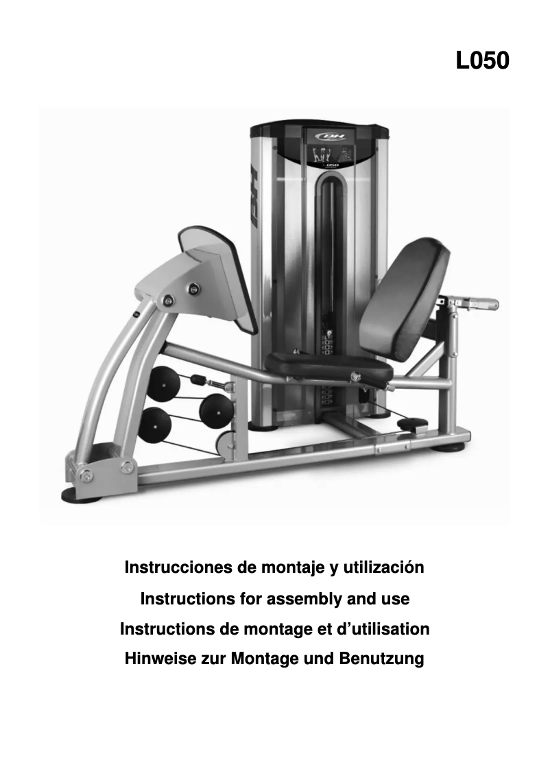 Imagen de la primera página del manual del dispositivo L050