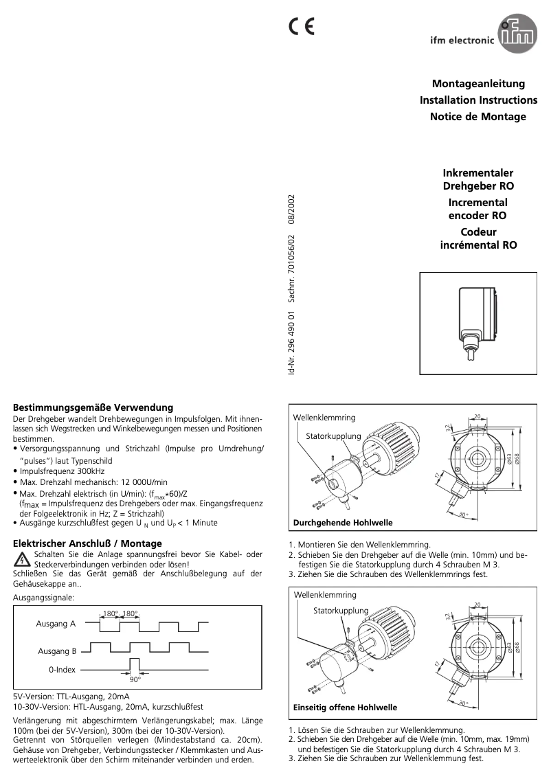 Página 1 del manual Manual de usuario IFM RO6358