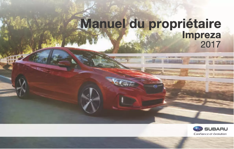 Imagen de la primera página del manual del dispositivo Impreza (2017)