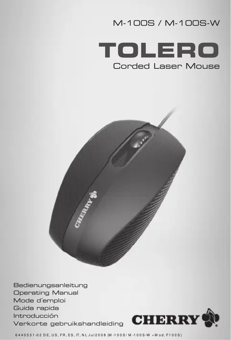Página 1 del manual Manual de usuario Cherry TOLERO
