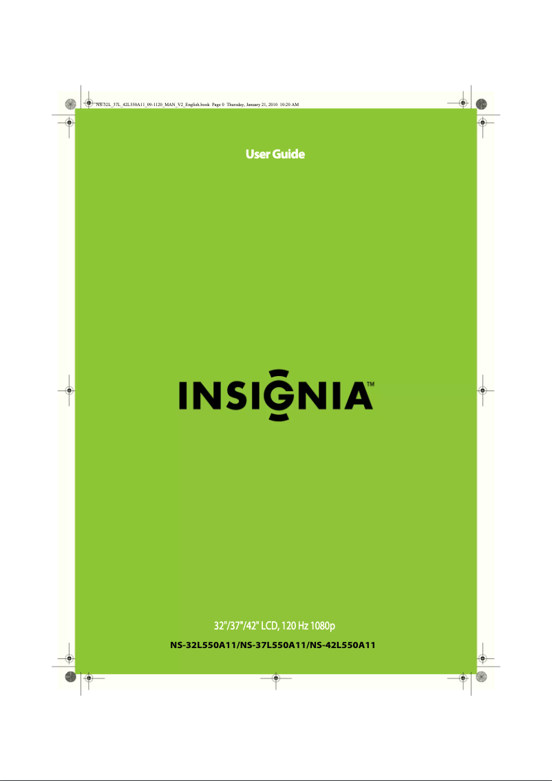 Página 1 del manual Manual de usuario Insignia NS-32L550A11