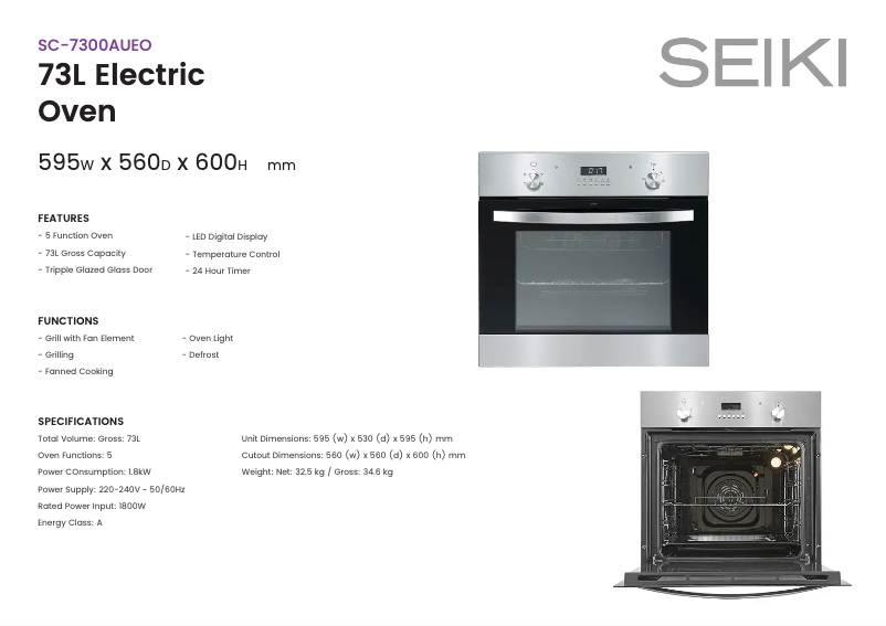 Imagen de la primera página del manual del dispositivo SC-7300AUEO