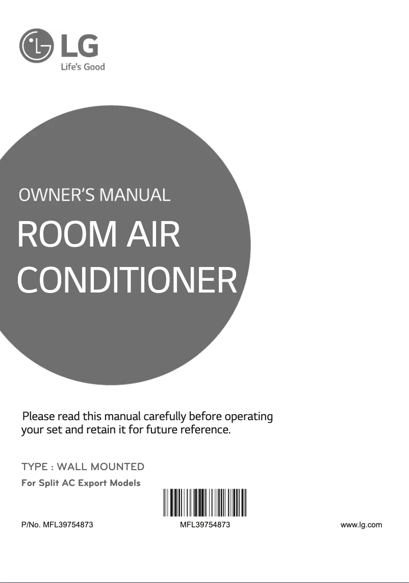 Página 1 del manual Manual de usuario LG NSNC126E6A0