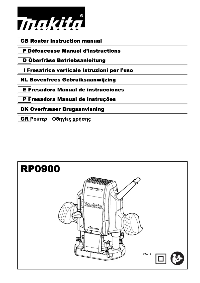 Imagen de la primera página del manual del dispositivo RP0900K