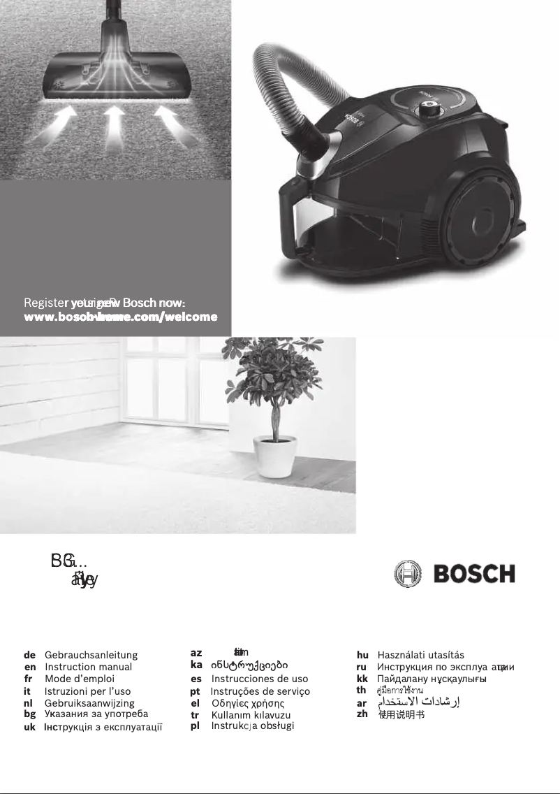 Página 1 del manual Manual de usuario Bosch BGC3U330