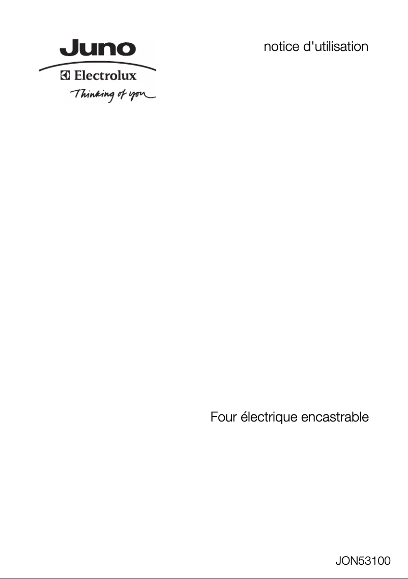 Imagen de la primera página del manual del dispositivo JON53100X