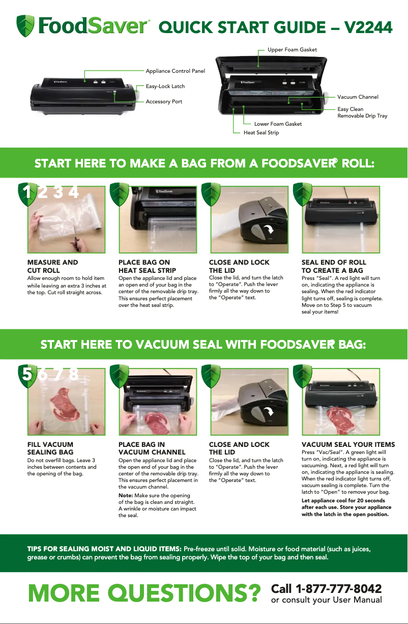 Imagen de la primera página del manual del dispositivo V2222