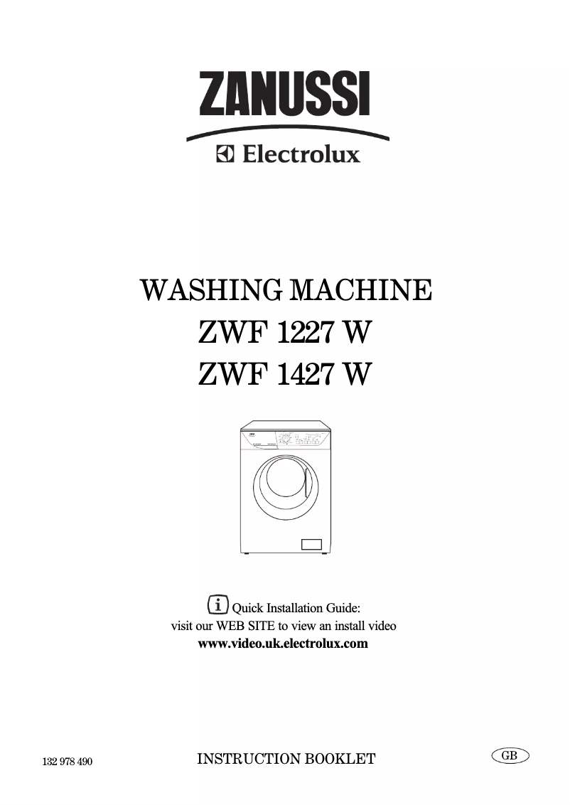 Página 1 del manual Manual de usuario Zanussi-Electrolux ZWF 1227 W