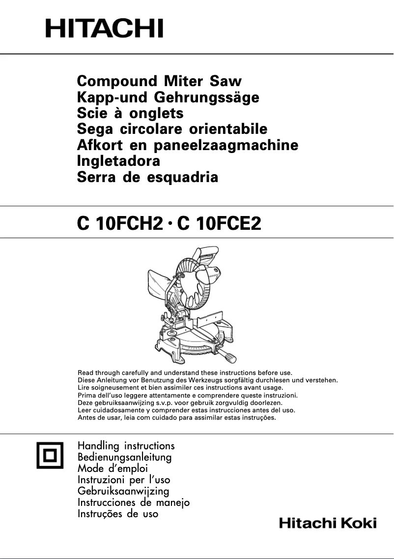 Página 1 del manual Manual de usuario HiKOKI C10FCE2