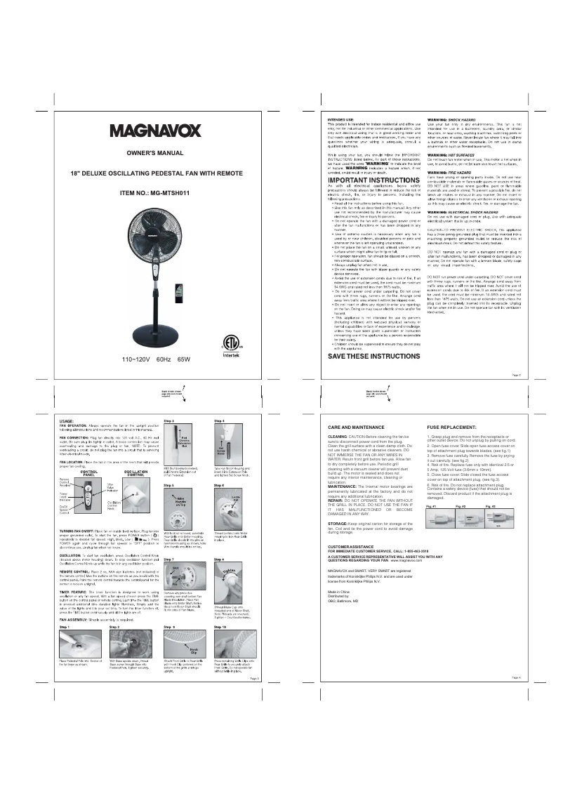 Página 1 del manual Manual de usuario Magnavox MG-MTSH11