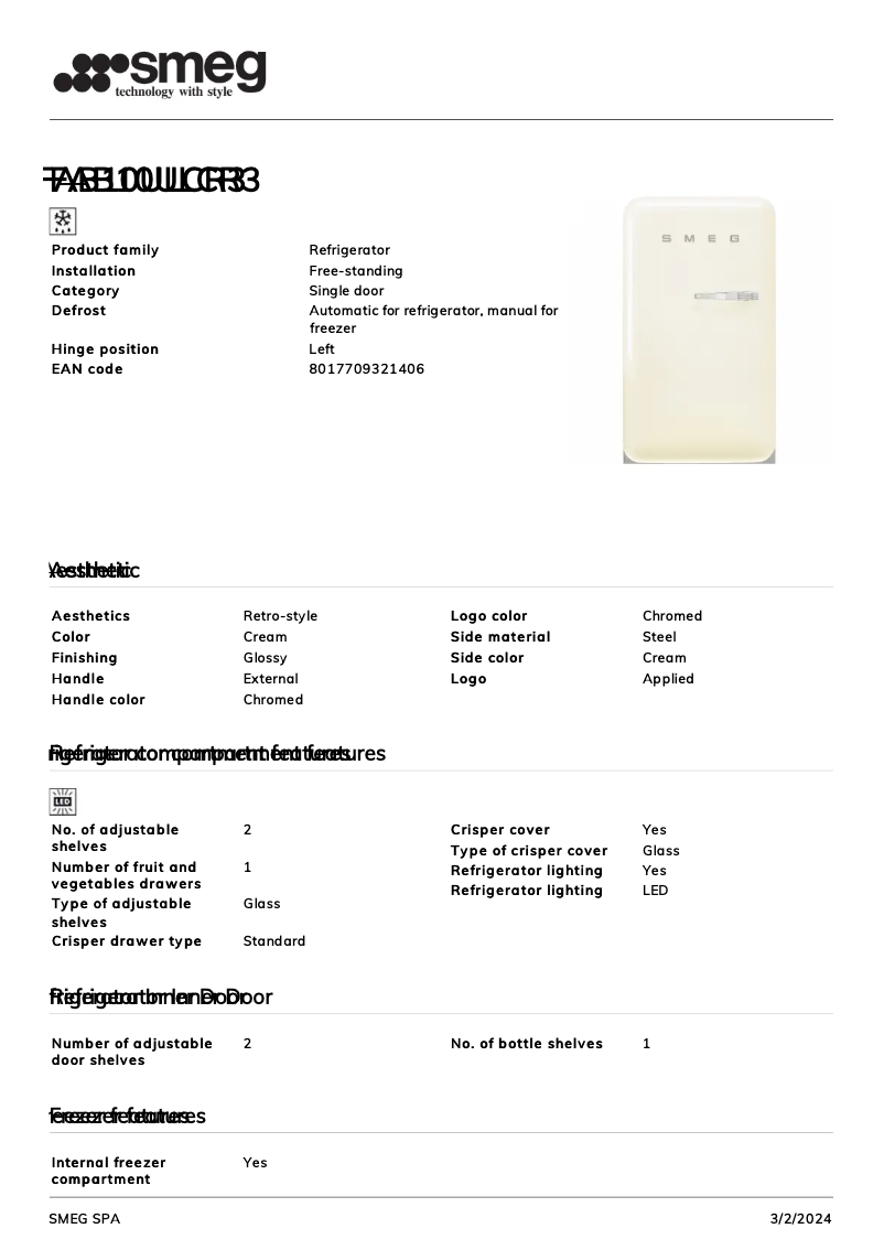 Imagen de la primera página del manual del dispositivo FAB10ULCR3