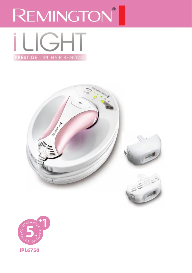 Imagen de la primera página del manual del dispositivo I-Light Prestige IPL6750