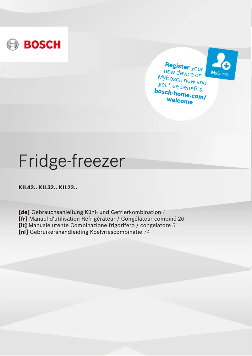 Imagen de la primera página del manual del dispositivo KIR41VFE0