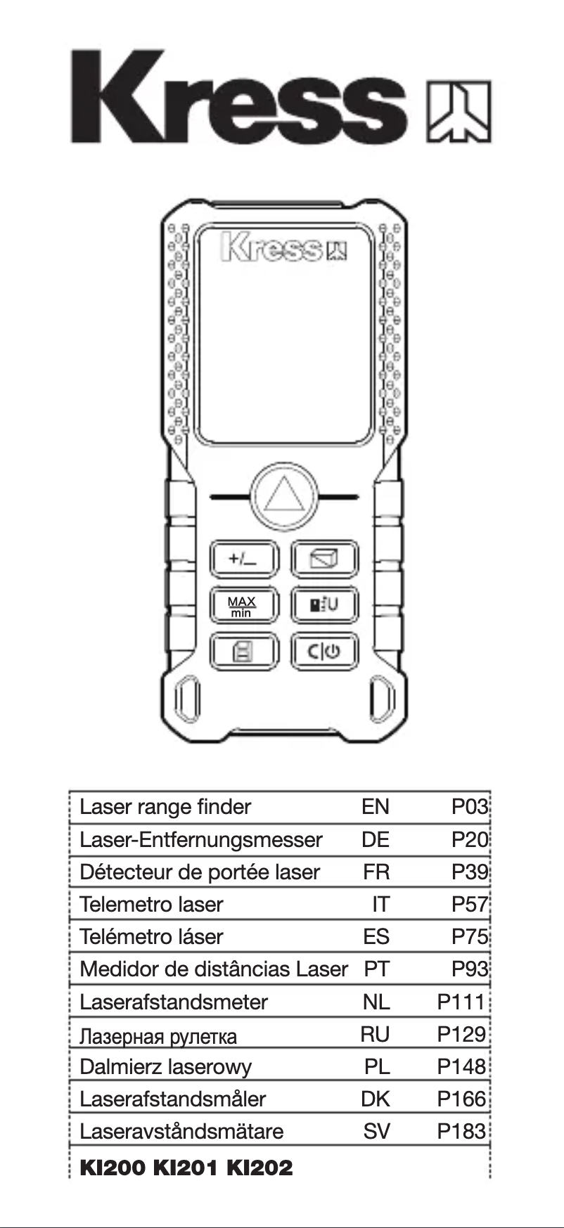 Página nº 1 - Manual de usuario Kress KI201